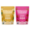 Ultima Replenisher Electrolyte Powder Drink Mix Bundle – Sugar Free – Limonada in malina, 20 Stickpacks – 6 Elektroliti in minerali – Keto prijazno, Vegan, Non-GMO