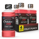 Pedialyte Sport Elektrolitski napitek, hitra hidracija s 5 ključnimi elektroliti za podporo mišic pred, med, in po vadbi, sadni punch, 1 Liter, paket 4