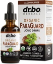 ParaGuard Cleanse Liquid Organic Detox - Organic Črevesna garda Formula Supplement za ljudi s črnim oreščkom Wormwood Clove & Origano Tinkture - Naravni zeliščni črevesni črevesni čistilec 2 oz