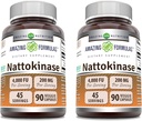 Neverjetne formule Nattokinase prehranska dopolnila 100 mg Veggie kapsule dodatek 