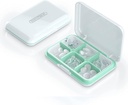 Vsak dan tablete Organizator, Tablete Box za Purse - Dtouayz potovalne tablete Primer, Vitamin dopolnilo in zdravila Dispenser vodoodporna 6 Compartment Medicine imetnik, Tedensko velike tablete vsebnik tablete