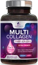 Multi colagen dodatek 2400 mg - vrste I, II, III, V & X Multi colagen Peptide tablete za ženske in moške, hidrolizirane kolagen dopolnila, las, kože, nohtov, in skupni dodatek - 180 kapsul
