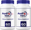 (2 paket) Audivax - Audi Vax Advanced Max Uha podporo, naravna Formula za spodbujanje zdravje notranjega ušesa, Audi Vax Največja moč za zdravje sluha, Uradna Audivax tablete, Audivax Mnenja (120 kapsul)