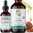 Reishi Tinktura - Podpora živčnega in imunskega sistema, dihalni sistem, kardiovaskularno in presnovno zdravje, fokus & miren um, zeliščni dodatek - 2 Fl Oz