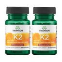 Naravni vitamin Swanson K2 (menakinon-7 iz Natto) 50 μg 30 sgel (2 pakiranji)