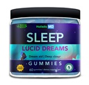 Lucid Sanje globoko spanje - Mugwort Herb 5 htp Mucuna Pruriens Choline dopolnila - Gumies Sugar Free Vegan 60 ct