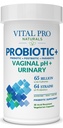 Zdravilo Vital Pro Naturals - vaginalni pH in urinski probiotiki + prebiotiki, postbiotiki, parabiotiki, 4- v-1 dodatek za ženske, visoka potenca, 64 sevi, digestivni, vaginalni, urinski, imunozdravje, 30 ā