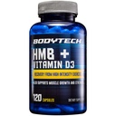 BODYTECH HMB + vitamin D3 - podpira rast in moč mišic (120 kapsul)