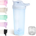 D.Y.A 24oz Shaker steklenica, Leak Proof Sports Shaker pokali za stresanje beljakovin,Shaker steklenica za pred vadbo in potovanje, BPA brezplačno in enostavno čisto beljakovin Shaker steklenica, modra