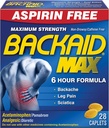 Backaid Max Relief Caplets, 28 število (Pack od 6)