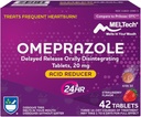 Rite Aid Omeprazol Zapoznelo sproščanje Peroralno disintegrativne tablete, Jagodna aroma, 20 mg – 42 Število, reducent kisline in zgaga Relief