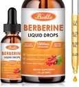 (2 paketa) Berberine dodatek, Berberine tekoče kapljice s Ceylon Cinnamon, Bitter Melon, Sugar-free & Vegan dodatek podpira imunski sistem in gastrointestinalno nego - 4 FL Oz