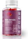 Organic Sea Moss Gumies z Bladderwrack & Burdock Root – Veganski dodatek za splošno Wellness – 60 Count