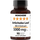 MONOHERB Artichoke Leaf Extract 1000 mg - 90 vegetarijanskih kapsul