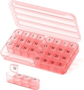 Mesečno tablete Organizator 1 krat na dan,30 dan tablete Box,En mesec tablete primer enkrat na dan,31 dan tablete imetnik zdravila organizator za vitamin,Pink
