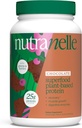 Nutranelle - Protein na osnovi rastlin - 25 g Vegan Protein Powder s 30 Strežniki - Mešano riž & Pea s super živili in aminokislinami - brez sladkorja - čokolada