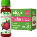 Eliksir Shots, zdržljivost in wellness Shot s hladno pripravljenimi 100% organskih sestavin, pesa, korenček, zelena, limona, Brez dodanih sladkorjev ali umetnih sestavin, 12 Pack