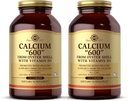 Solgar Calcium 600" - 240 tablet, pakiranje 2 - iz Oyster Shell z vitaminom D3 - brez glutena, brez mleka - 240 skupaj