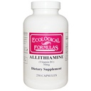 Ekološke formule Alithiamin Vitamin B1, 50 mg, 250 kapsul