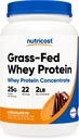 Nutricost Grass-Fed koncentrat sirotkinih beljakovin (čokoladno arašidovo maslo) 2LBS - Post Wordout v prahu dodatek, Non-GMO