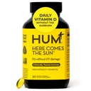 HUM Tukaj prihaja Sun Imune Supplement z vitaminom D dopolnila za ženske in moške za zdrav imunski sistem, D3 Vitamin podpira zdravje kosti, 30 kapsul