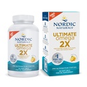 Nordic Naturals Ultimate Omega 2X, Lemon Flavor - 90 Soft Gels - 2150 mg Omega-Visoko potencial Omega-3 ribje olje z EPA & DHA - Spodbuja zdravje možganov in srca - Non-GMO - 45 Serving