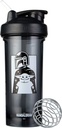 BlenderBottle Star Wars Shaker Steklenička Pro serija kot nalašč za proteinske pretrese in pred vadbo, 28-Ounce, Mandalorian & Child
