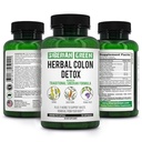 Sibirski zeleni zeliščni kolonija Detox s Senna Buckthorn Prune Fruit 90 Kapsule – Tradicionalni sibirski Formula 14 Zelišča & probiotik za čiščenje Colon in Detox telo