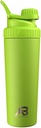 AeroBottle Cryo Shaker Cup, Izolirana Steklenička iz nerjavečega jekla in stresalnik beljakovin, meša beljakovine in pred vadbo s tehnologijo mešanja turbulent, brez mešanja kroglice ali Wisk, 26oz, Eco Shock Green