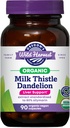 Oregon Wild Harvest Certified Organic Milk Thistle Dandelion Kapsule Jetrna podpora Izvleček Standardiziran na 80% Silymarin, 90 Število