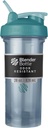 BlenderBottle Shaker serija Pro kot nalašč za beljakovinske pretrese in pred vadbo, 28-Ounce, Cerulean Blue