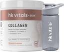 Heal;thKart hk Vitals Marine Collagen dodatek (Orange, 200g) & Sipper steklenica (Grey, 300ml) Combo Pack 
