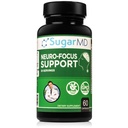 SugarMD Neuro-Focus Support - Brain Health Supplements for Memory - Focus and Clarity Formula Bacopa, Ginkgo, & Bioperine za kognitivno podporo - Non-GMO in Gluten-free - 60 kapsul
