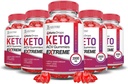 Upravičeni laboratoriji (5 Pack Keto Drops Keto ACV Gummies Extreme 2000MG Keto Drops Keto Gummies Napredna Formula Apple Cider Vinegar z Granit Beet Juice v prahu B12 Vegan Non GSO 300 Gummies