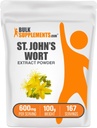 BulkSupplements.com St. John's Wort Extract - St. Johns Wort dodatek, Zeliščni dodatek za Mood - Vegan & Gluten Free, 600mg na Serving, 100g (3.5 oz) (Pack of 1)