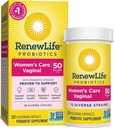 Renew Life ženske probiotične kapsule, 50 milijard CFU zajamčena, podpira pH ravnovesje, vaginalne, urinarne, prebavne in imunskega zdravja(2), L. Rhamnosus GG, Mlečni, Soja in Gluten-free, 30 Število