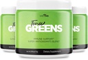 Tonic Greens Powder Vitamin Boost Supplement Uradna Formula - naravna zelena mešanica Energy Supplement Dodatna moč - BCAA L-glutamin Vitamin B6, Revolucionarna energijska rešitev Reviews (3 Pack)