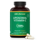 Life's Fortune Liposomal Vitamin C 2100 mg, hitro delujoča Absorpcija, večja biološka razpoložljivost, ki podpira imunski sistem, visoko antioksidant dodatek Formula – Colagen Booster – 180 kapsul