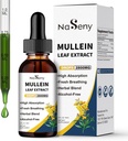 Mullein kapljice za čiščenje pljuč, Mullein Leaf Extract Tekoči s klorofilom za kadilce, zeliščne tekoče kapljice Dopolnilo za dihala, Imuni (60ml)