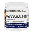 Host Defense Mycommunity Powder - 17 Vrsta Mešanica gob dopolnilo za imuno podporo - Izvleček z levjo grivo, Reishi, Chaga, Cordyceps, Turčija rep & več - 100g (66 Služabniki)*