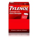 Tylenol Extra Strength Acetamofen Caplets, 500 mg, Pain Release & Fever Reducer za glavobol, Backache, Zobobol, Menstrualne Cramps & Bolečina, Potujoče-prijateljsko pakiranje, 2-kaptuške, 50 Število