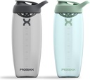 Promix Pursit Protein Shaker Steklenica (32 oz) – Tihi brez-Ball mešalnik, Leak-Proof Lid, BPA/BPS & Phthalate-free ECOZEN – Easy-Clean Shaker Cup za stresanje beljakovin, Pre & Post-workout smoothies