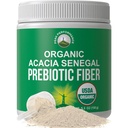 Organska Acacia Senegal Prebiotic Fiber Powder. Unflavored USDA Organska rastlina temelji topen Vegan Prebiotics Gut Health Supplement with Digestive Enzymes. Odobreni samo seznam vitaminov HSA + FSA