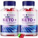 Rize laboratoriji - Bio Science Keto Plus Gummies za hujšanje, Dodatna moč, Napredna Formula Vključuje Apple Cider Vinegar Gummies (120 Gummies) (Pack z 2)