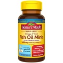 Narava Made Extra Strength Burp Less Fish Oil Omega 3 Dopolnila 1400 mg Minis, Omega 3 Ribje olje kot etil estri za zdravo srce možganov podporo, 60 Mehkužci, 30 dan dobave