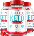 Rize laboratoriji - Slim Plus Keto ACV Gummies za napredno hujšanje, vse naravne Apple Cider Vinegar dodatek (180 Gummies)
