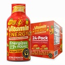 Vitamin Energija Fokus+ Ekstra Energija Shot Tropical Infusion 24 Pack, 260mg Naravni kofein, B-vitamini, CoQ10, Aminokisline, Fokus, Produktivnost in čistost, Zero Sugar, Gluten-free, 1,93 fl oz