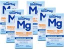 Počasen Mag Magnezijev klorid in kalcij, vsak 60 tablet (vrednostni paket po 6)