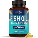 NOVA STAROST Omega 3 Ribje olje dodatek Imunska in zdravstvena podpora – Spodbuja zdravje sklepov, oči in kože - ne GSO - EPA, DHA maščobne kisline Gluten brez (90 Softgels (Pack of 1))